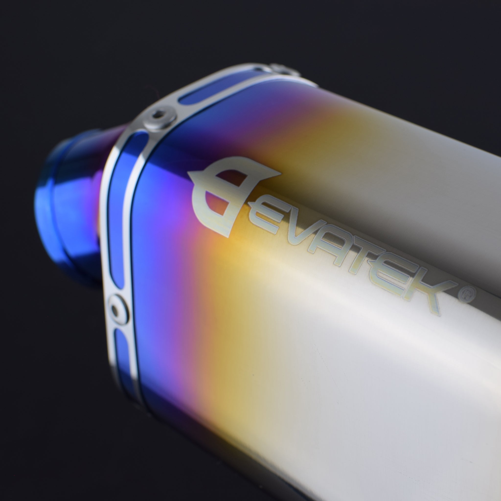 CORNERSTONE 特大のマフラー マフラーカッター 汎用 シングル 下向き シルバー 「AX264